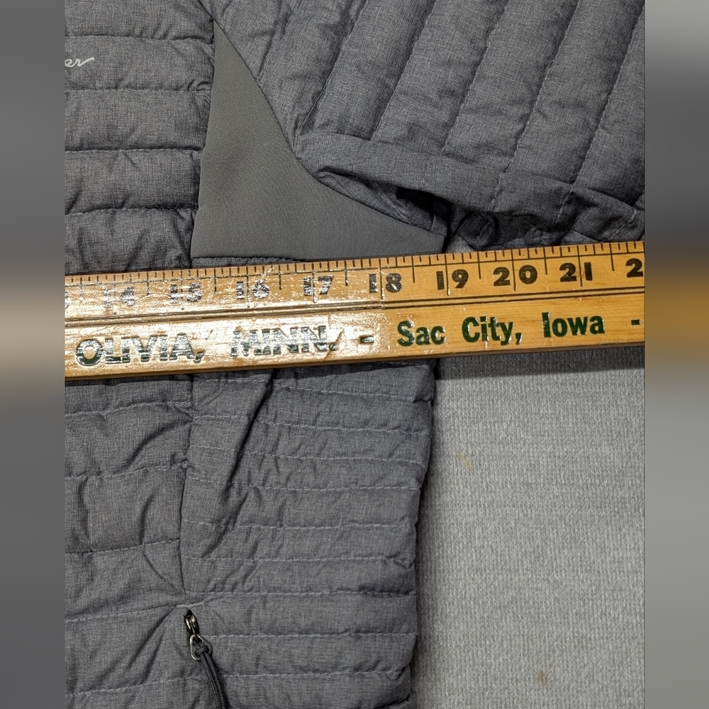 Eddie Bauer First Ascent Storm 800 Down Hooded Jacket Women's M Gray - Picture 11 of 13